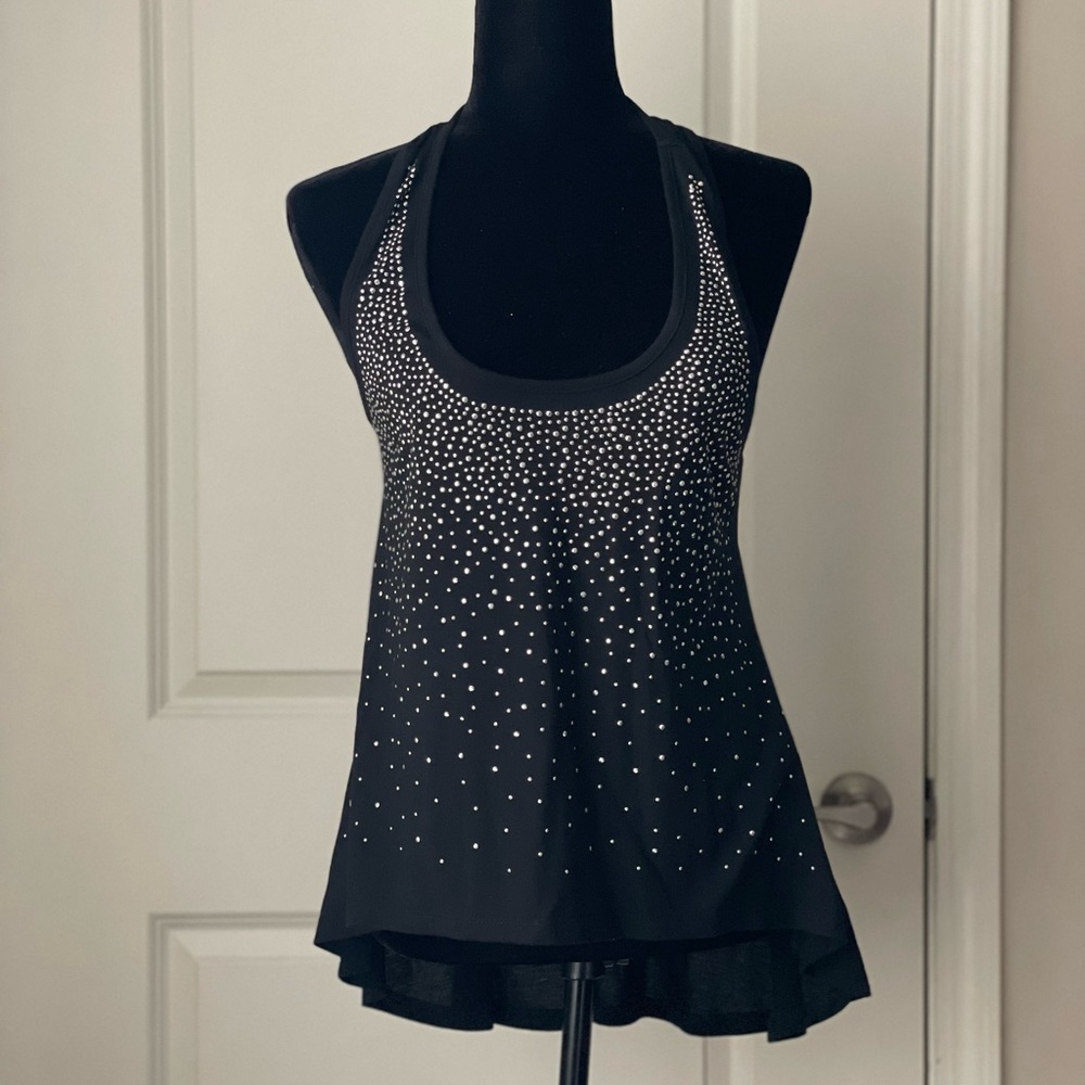 Cute studded black tank top